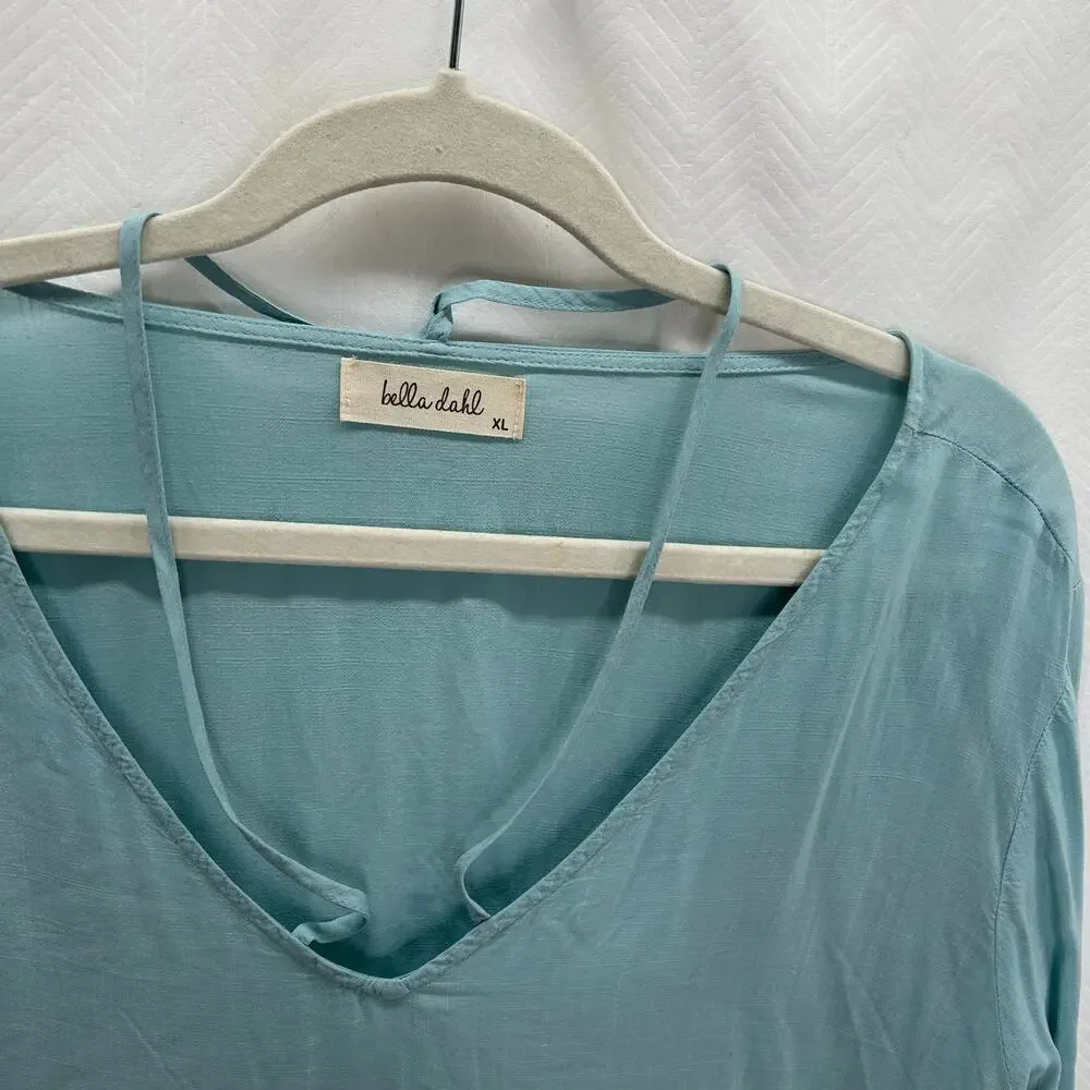 Bella Dahl teal blouse